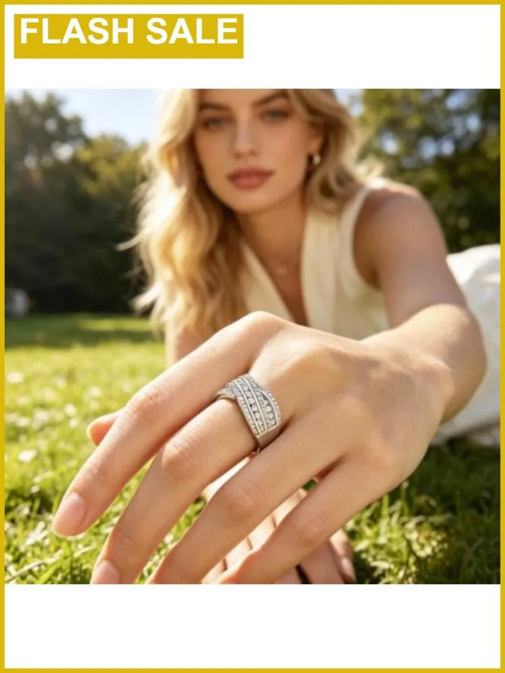 Moissanite Wedding Band Channel Set Round Cut Ring for Women Anniversary